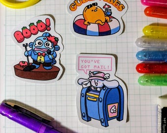Sans Rio Cinnamon Roll Gude Egg Hangyo Sticker