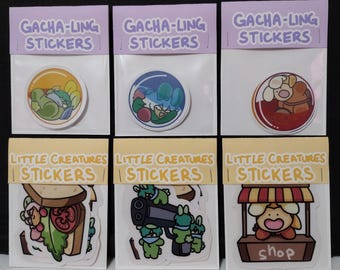 Little Creatures Sticker Sets (Natural and Gacha-Ling)