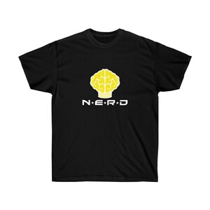 Maglietta N E R D, maglietta Pharrell Williams, maglietta The Neptunes, maglietta nerd, The Neptunes, Pharrell, maglietta Pharrell, merchandising N.e.r.d, Neptunes immagine 3