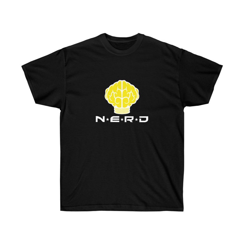 Maglietta N E R D, maglietta Pharrell Williams, maglietta The Neptunes, maglietta nerd, The Neptunes, Pharrell, maglietta Pharrell, merchandising N.e.r.d, Neptunes immagine 3