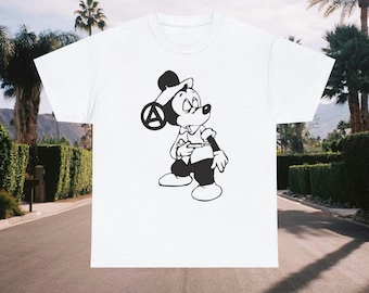 Topolino Anarchy Tee Vivienne Westwood Bootleg Seditionaries camicia bootleg Topolino camicia Anarchy Graphic UK punk rock t shirt