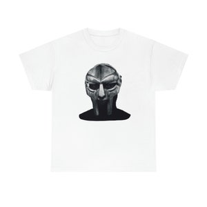 Maglietta con maschera MF DOOM, maglietta con merchandising bootleg MF Doom, maglietta con grafica dell&#39;album Mask, maglietta Underground Hip Hop, maglietta con grafica