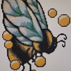 Bee Pollen  - Cross stitch pattern - Nerdy Geeky Alternative Quirky Funny Adult