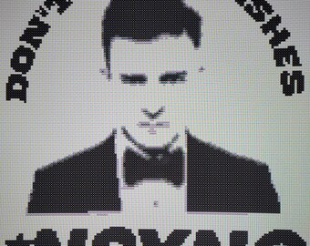 Don't leave dishes NSYNC - Cross Stitch Pattern - Nerdy Geeky Alternative Quirky Funny Adult