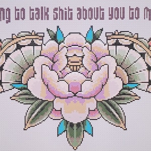 Vou falar merda sobre você para minha mãe - Cross Stitch Pattern - Nerdy Geeky Alternative Quirky Funny Adult