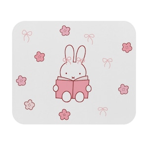 Pink Miffy Book Mousepad