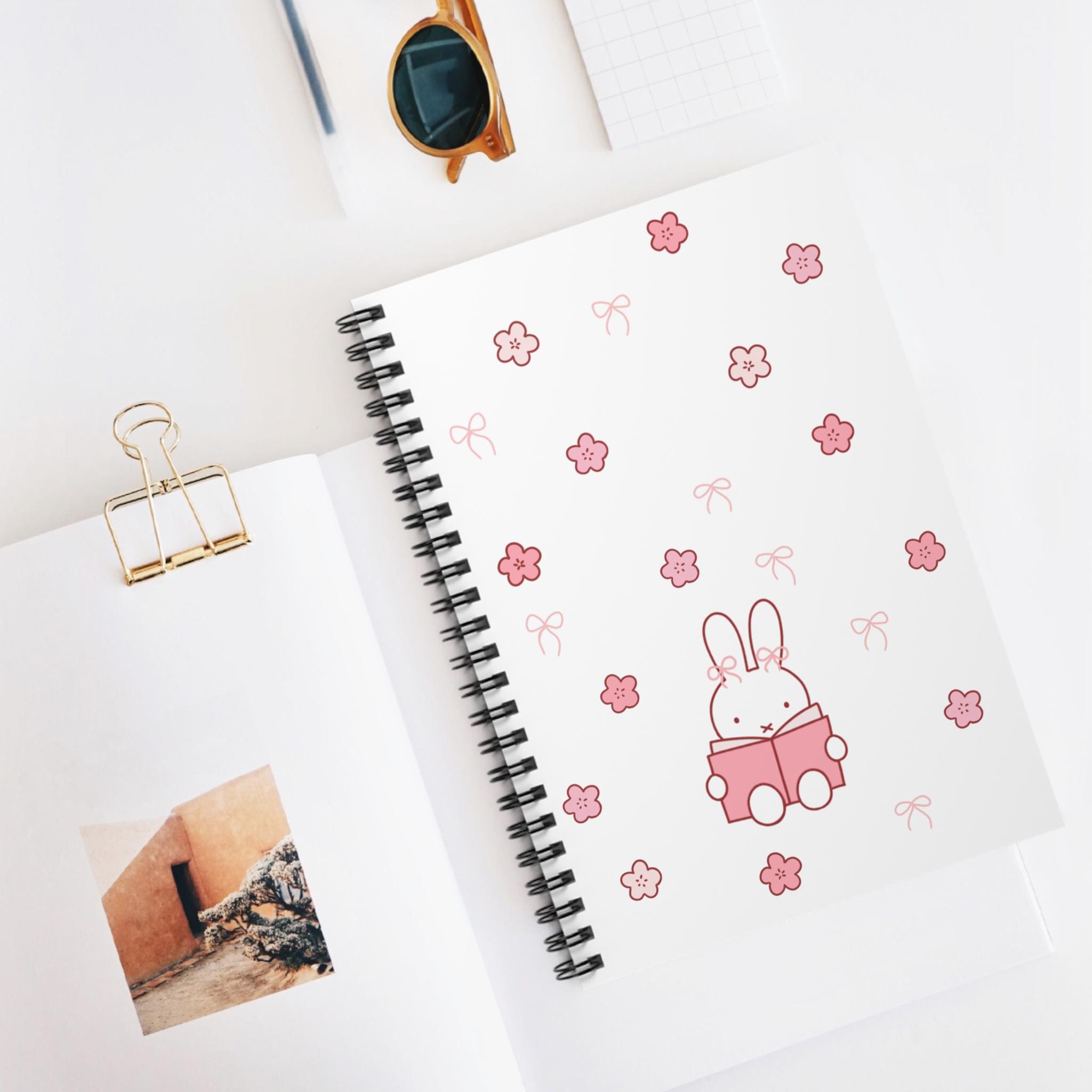 Pink Miffy Lined Ruled Spiral Notebook - Etsy