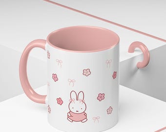 Pink Miffy Sakura Accent Ceramic Mug