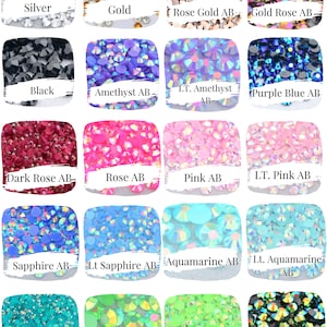 22600Pcs Flatback Bulk Jelly AB Rhinestones Set - 8 Colors Rhinestines for  Nails, 3 Sizes(3mm,4mm,5mm) Gems for Crafts Bling Tumblers Glitter Crystal