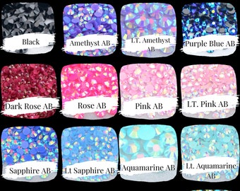 Jelly Rhinestones | 5000 per bag| Non-Hotfix flatback Resin | AB Rhinestone | 3MM-SS12 | 4MM-SS16 | 5MM-SS20 | DIY, Nail Art, Tumbler