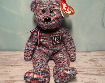 USA Beanie Baby 2000 with Tag Errors