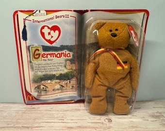Vintage McDonalds International Bears II Germania the Bear 1999 Teenie Beanie