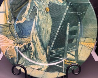 Vintage 1982 "Memories" Norman Rockwell Collector Plate 3rd Edition in the Mother's Day Series