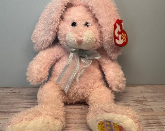 2005 TY Beanie Babies Original "Hippily" Pink Easter Bunny