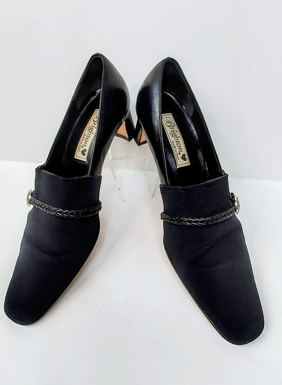 Brighton Quincy Black Heels Size 7.5 M • Made in … - image 6