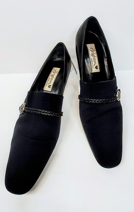 Brighton Quincy Black Heels Size 7.5 M • Made in … - image 2