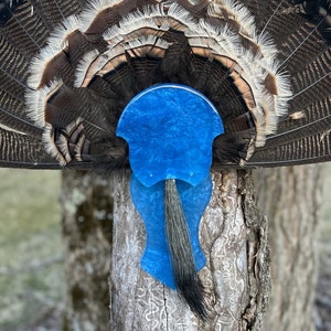 High Gloss Turkey Tail & Beard Mount Plaque All Epoxy Resin