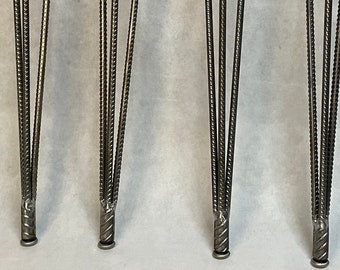 3 Rod Rebar Hair Pin conjunto de patas de 4 patas de mesa de centro, patas de mesa de metal, patas de banco, patas de escritorio, patas de mesa de barras de refuerzo, pata de pasador de pelo de base ajustable