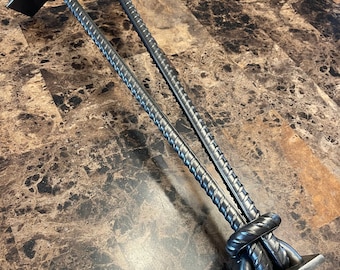 Juego de 4 patas de horquilla de varilla de refuerzo - Base pequeña de nudo náutico - Mesa de centro, patas de mesa de metal, patas de banco, patas de escritorio, patas de mesa, patas de muebles