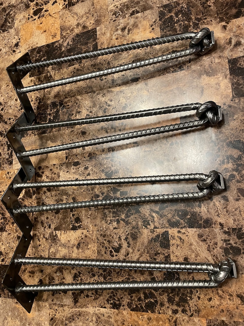Rebar Hair Pin Leg Set of 4 Single Knot Etsy