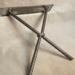 Heavy duty 1&quot; Rebar Coffee Table leg Set of 2 -Coffee Table legs, Metal table Legs, Bench Legs, Desk Legs, Rebar table legs, furniture legs
