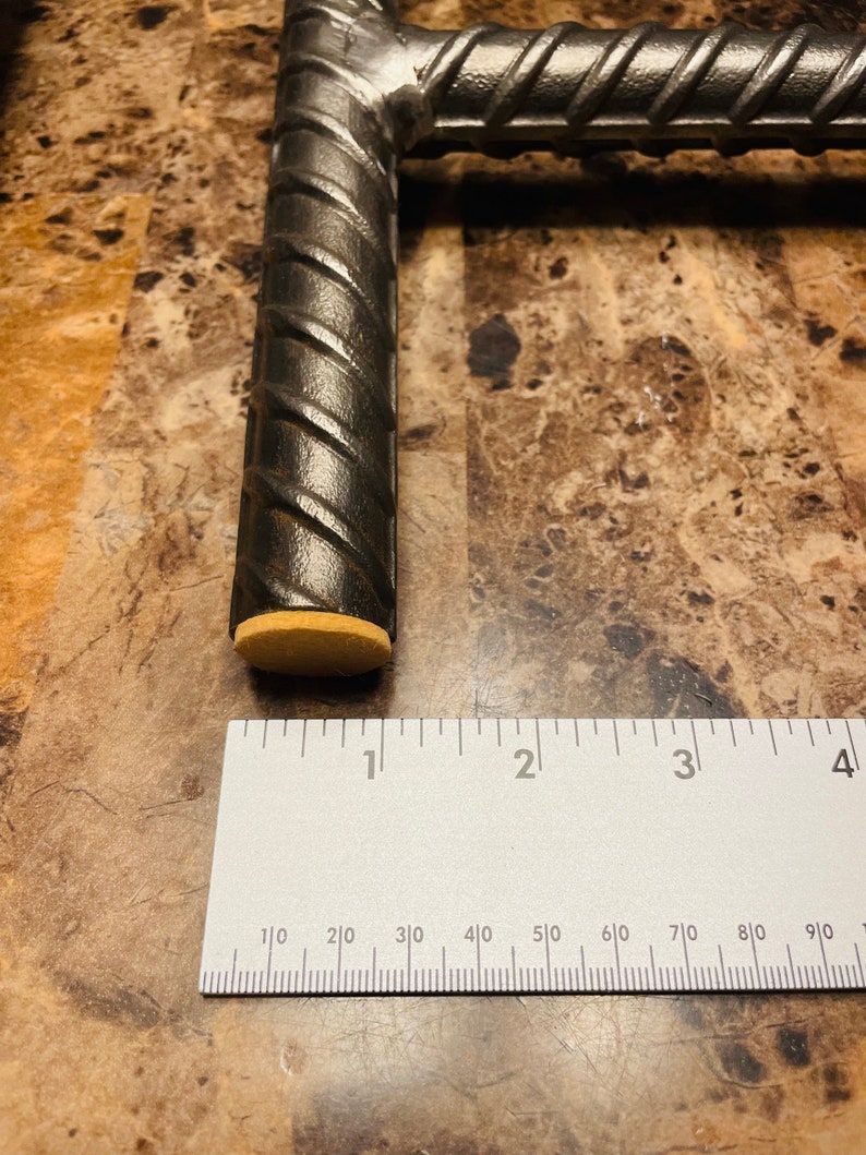 Solid 1 Round Rebar Coffee Table Leg Set of 2 coffee Etsy