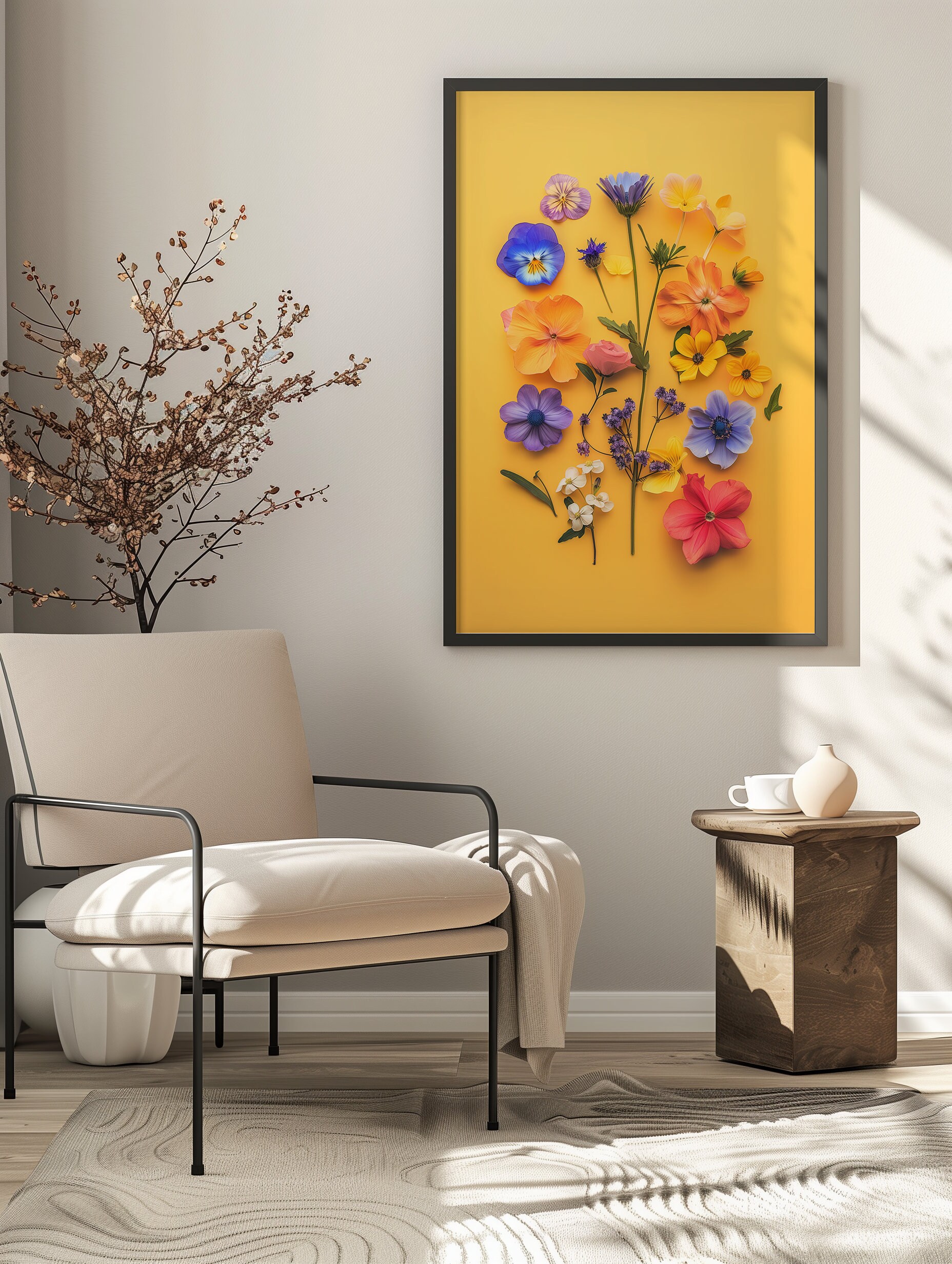 Botanical Floral Print: Vibrant Home Decor (digital Download) - Etsy