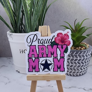 Army Mom Sticker proud army mom decal pink army mom sticker tumbler stickers laptop decals military mom proud mom sticker army mom sticker