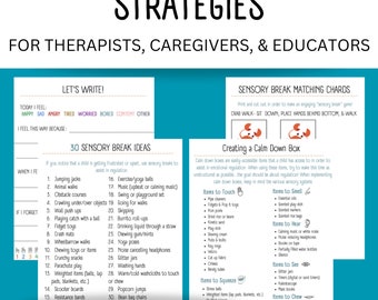 Digital Download- 27 Pages of Caregiver Education (Self-Regulation Edition)