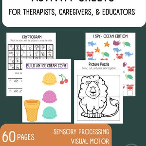 Digital Download- OT Activity Sheets
