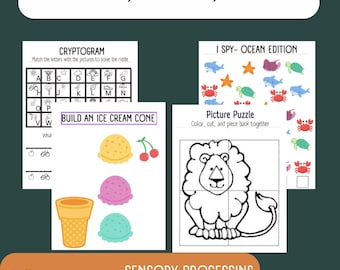 Occupational Therapy Activity Sheets (Digital Download)