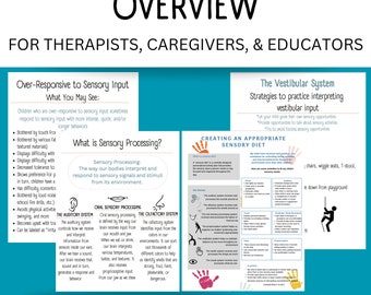Digital Download- 20 Pages of Caregiver Handouts (Sensory Processing Edition)