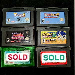 Zeldzame authentieke Nintendo Gameboy Advance-games
