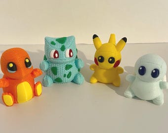 Knitted-Style Poke-Pals – 3D Printed Collectible Figures