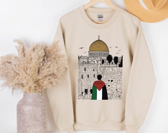 Free Palestine Sweatshirt, Palestine Flag Hoodie, Jerusalem Sweatshirt, Human Rights Shirt, Protest Sweater, Save Palestine, Free Gaza Sweat