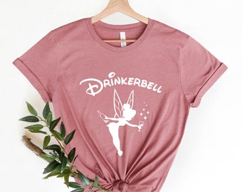 Drinkerbell Shirt, Disney Fairies Shirt, Girls Drinking Shirt, Girls Night Matching Shirts, Drinking Lover Gift Shirt, Girls Drinking Shirt,