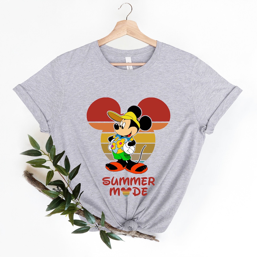 Disney Retro Summer Mode Tee, Disney Summer Vacation Shirt, Disney