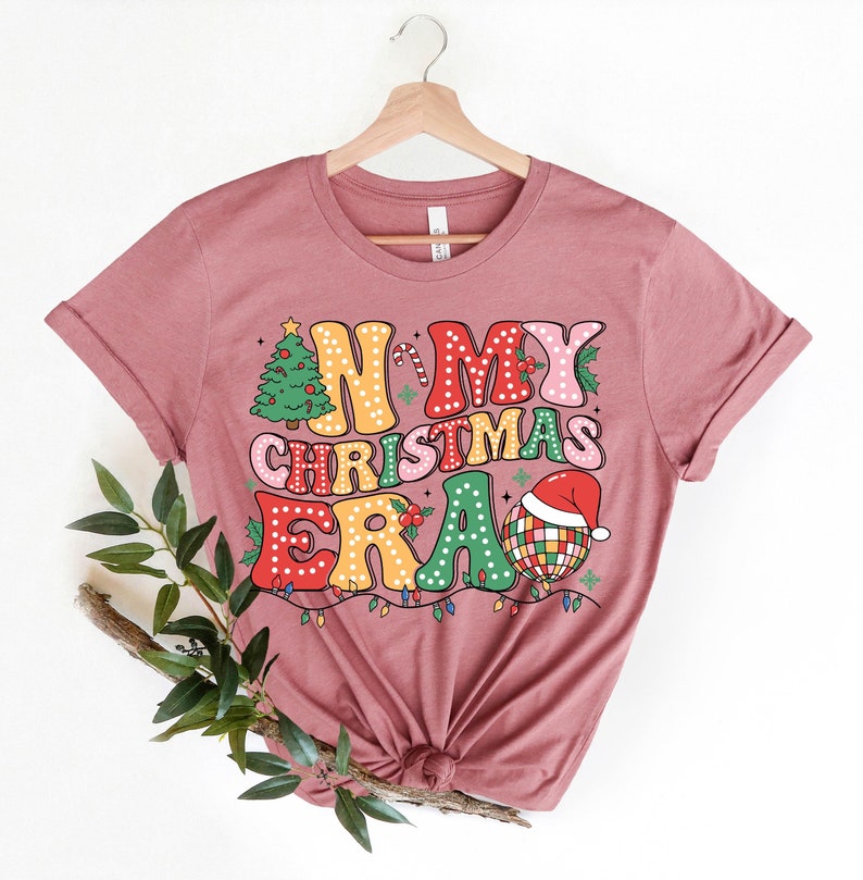 In My Christmas Era Tshirt, Christmas Neon Tshirt, Lights Lover Tee