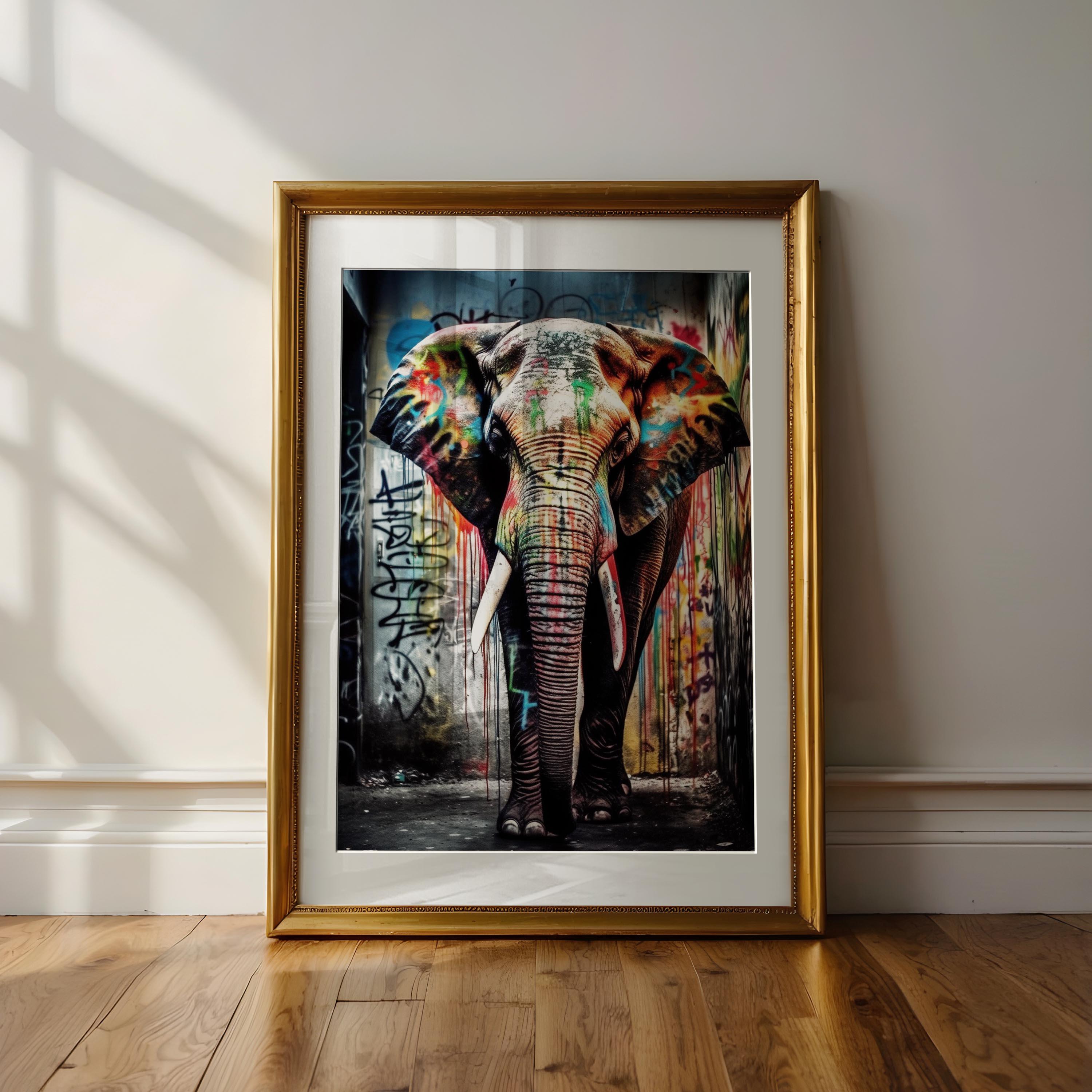 Graffiti elephant - Etsy België, image size:3000x3000