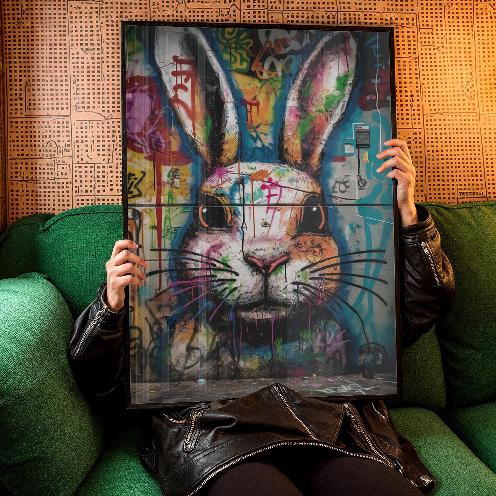 Poster Metallico 20x30 Cm 'Anatomia Del Coniglio' – Targa In Latta Vintage Per Parete, Regalo Per Amanti Animali - 2
