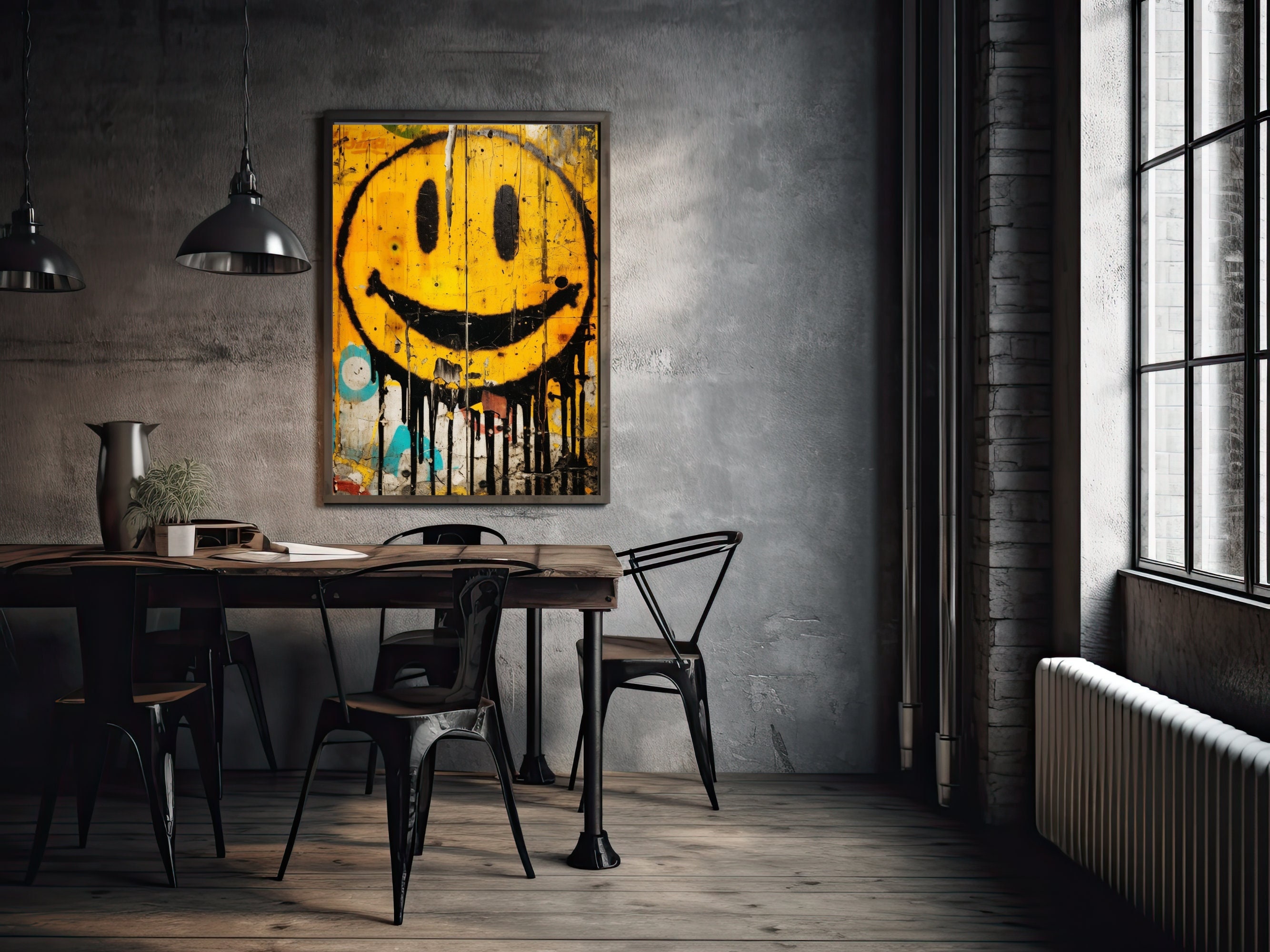 Cartoon Yellow Smiley Face Emoji Emoticon Surrendering in Fear Posters, Art  Prints by - Interior Wall Decor #1413892