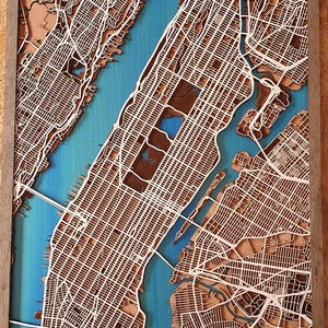 Mapa de madera multicapa personalizable en tamaños A4, A3 y A2. (Tamaños personalizados disponibles a pedido)