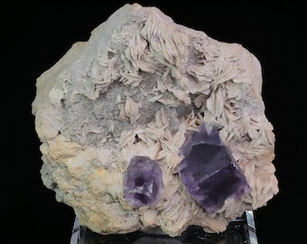 Fluorita y Barita de Berbes Asturias España 830 gramos Minerales coleccionables