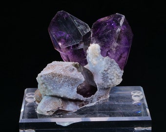 Quartz var. Amethyst from Goboboseb, Namibia - 200 grams - Collectible minerals
