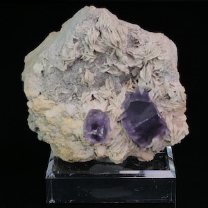 Fluorite and Barite from Berbes Asturias Spain 830 grams Collectible minerals