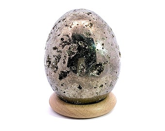 Oeuf en Pyrite 280 grammes Objet décoration en pierre naturelle