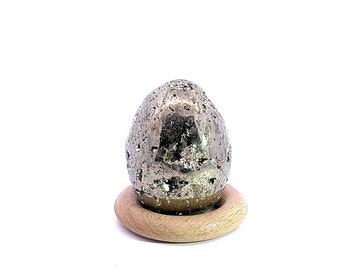 Oeuf en Pyrite 110 grammes Objet décoration en pierre naturelle