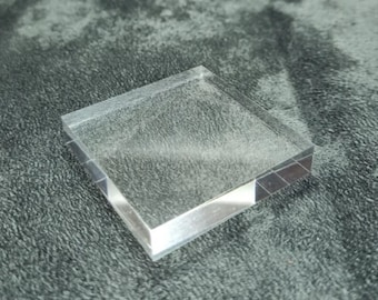 Acrylic base 50 x 50 x 10 mm without chamfers for collection