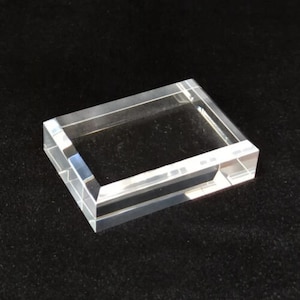 Acrylic base 70 x 50 x 20 mm for collection