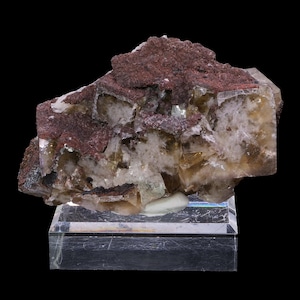 Fluorite and Siderite from the Greenlaws Mine in the UK, 590 grams. Collector's Minerals